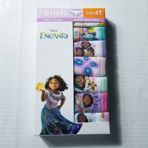 NWT ENCANTO GIRL'S BRIEF UNDERWEAR 100% COTTON SIZE 4T